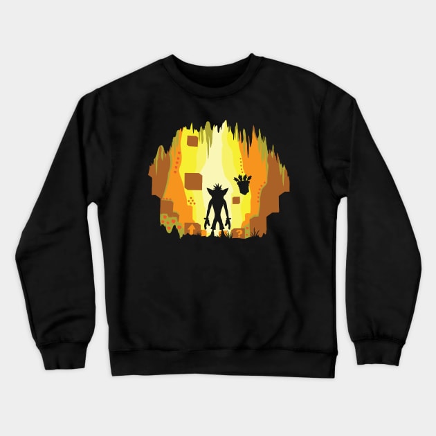 Wumpa World Crewneck Sweatshirt by Daletheskater